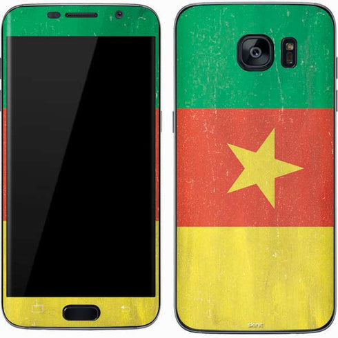 Cameroon Flag Distressed Galaxy S7 Skin